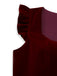 2PCS Robe Rouge Col Carré et Tablier à Pois Années 1950