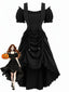 Robe Victorian Corset Dentelle Gothique Années 1980