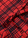 [Prévente] Ensemble deux pièces rouge, veste à col châle à carreaux et jupe unie années 1940 - 7