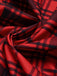 [Prévente] Ensemble deux pièces rouge, veste à col châle à carreaux et jupe unie années 1940 - 8