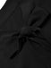 [Prévente] Blouse noire ajustée à col lavallière et manches virago années 1940