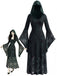 Robe de cosplay de sorcière à capuche et toile d’araignée pour Halloween années 1930