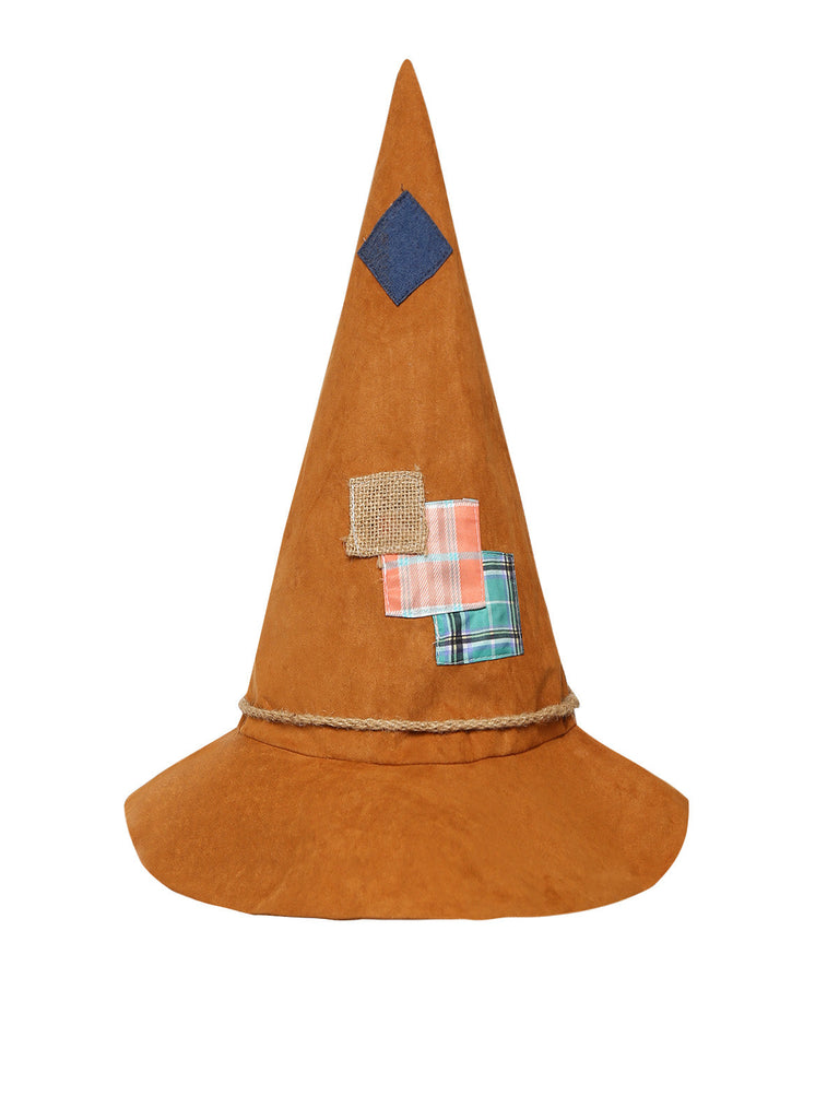 Ensemble de costume épouvantail à empiècements pour Halloween années 1950