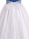 Robe Blanc et Bleu Halloween Nautique Marin Cosplay Ensemble Années 1950