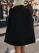 Veste-cape noire à col montant et manches fendues années 1950 - 2