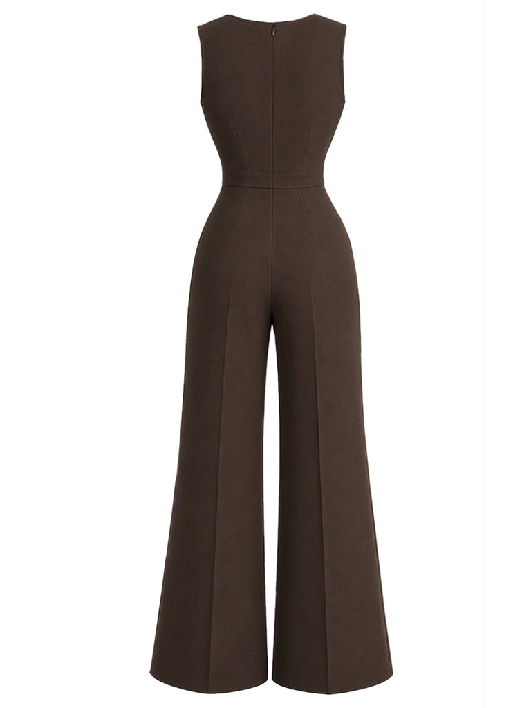 [Prévente] Ensemble 2 pièces : blouse à manches évêque et combinaison à poches années 1930