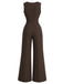 [Prévente] Ensemble 2 pièces : blouse à manches évêque et combinaison à poches années 1930