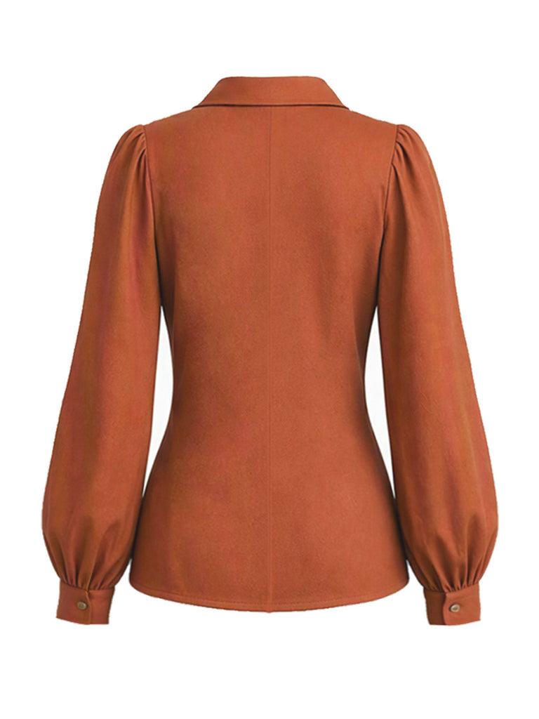 [Prévente] Ensemble 2 pièces : blouse à manches évêque et combinaison à poches années 1930