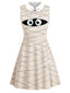 [Prévente] Robe beige sans manches momie d'Halloween col Peter Pan années 1960