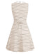 [Prévente] Robe momie beige d’Halloween sans manches à col Claudine années 1960