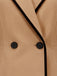 Veste kaki à empiècements camel et revers années 1940 - 4