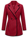 Veste kaki à empiècements camel et revers années 1940 - 5