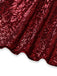 Robe à sequins, col montant, fente et manches évasées années 1930