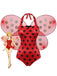 Ensemble body costume coccinelle à pois pour Halloween années 1970