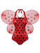 Ensemble body costume coccinelle à pois pour Halloween années 1970