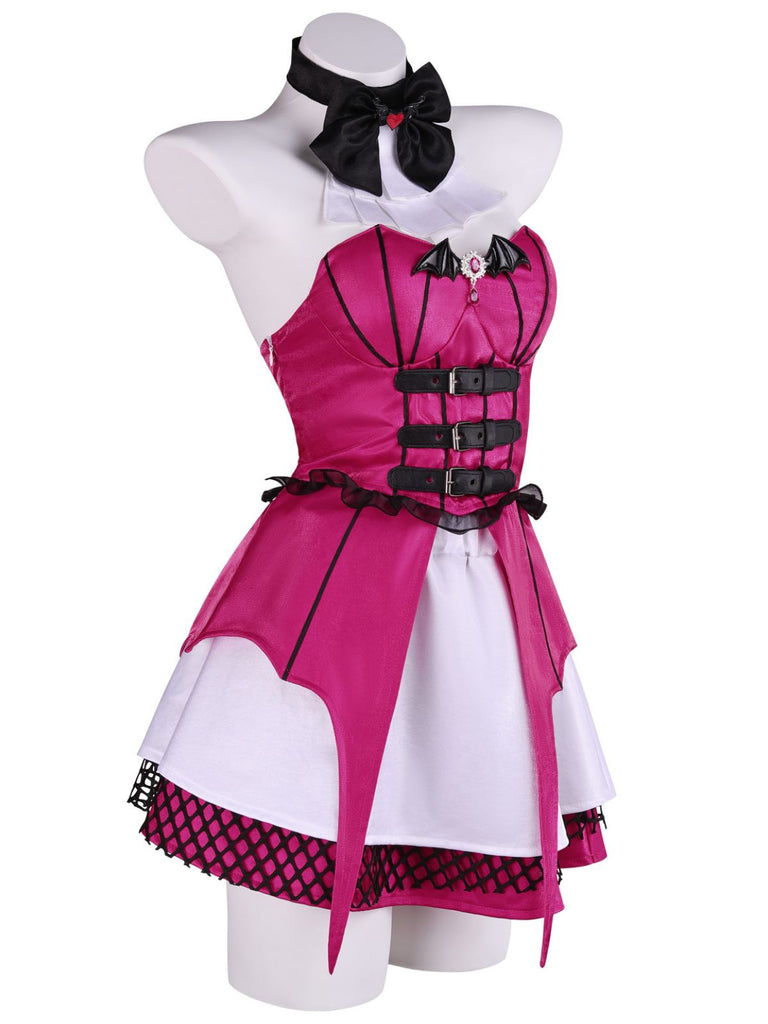 Ensemble de cosplay vampire d’académie des monstres gothique années 1960