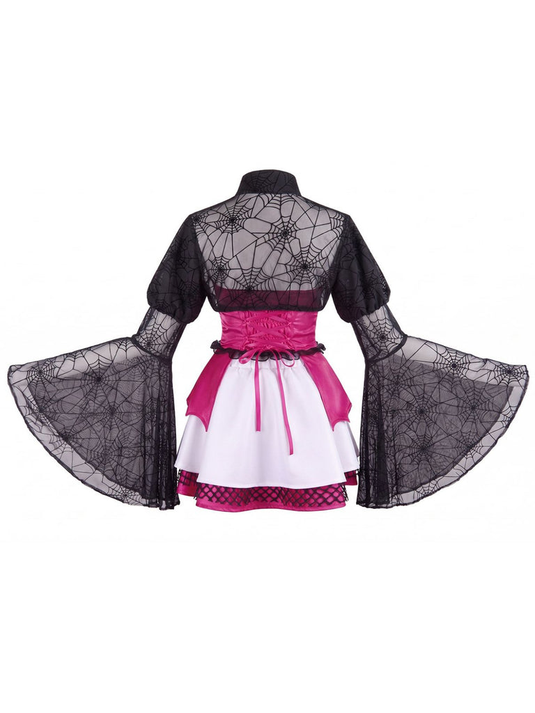 Ensemble de cosplay vampire d’académie des monstres gothique années 1960