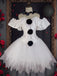 2PCS Ensemble costume d'Halloween corset épaules dénudées et jupe clown années 50