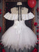 Ensemble de costume de clown avec corset épaules dénudées et jupe pour Halloween années 1950