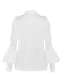 Blouse en dentelle à empiècements et manches ballon boutonnées années 1950 - 2