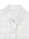 Blouse en dentelle à empiècements et manches ballon boutonnées années 1950 - 3