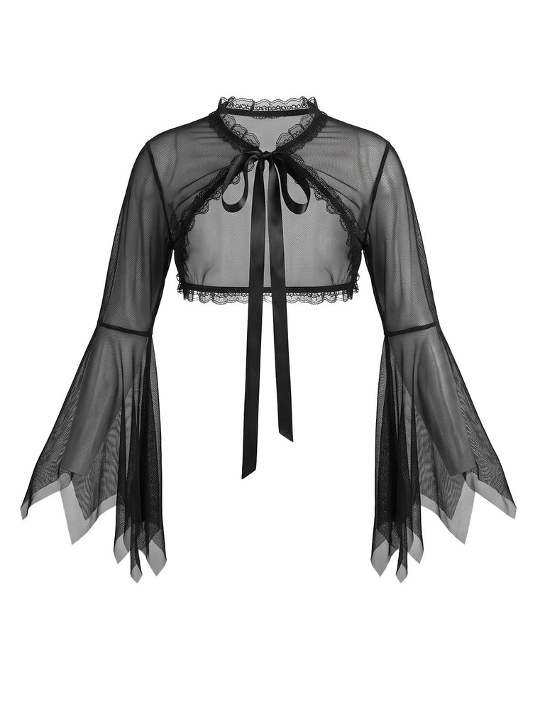 Ensemble accessoires Halloween noirs à ailes de chauve-souris - 1