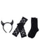 Ensemble accessoires Halloween noirs à ailes de chauve-souris - 5