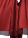 Ensemble robe rouge de clown d’Halloween à rayures et carreaux années 1940