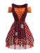 Robe costume du Petit Chaperon rouge avec cape à capuche années 1970