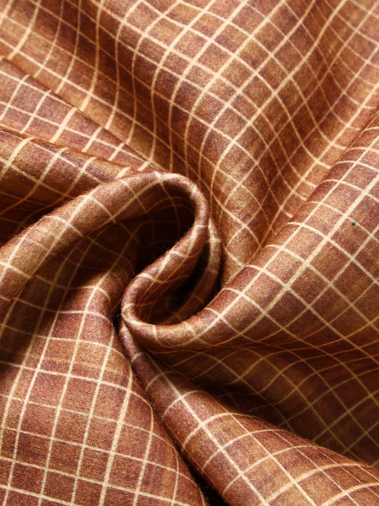 [Prévente] Veste courte marron à carreaux, col cranté et fausse fourrure Années 1940 - 7