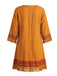 Robe bohème marron à col V et franges à pompons années 1970