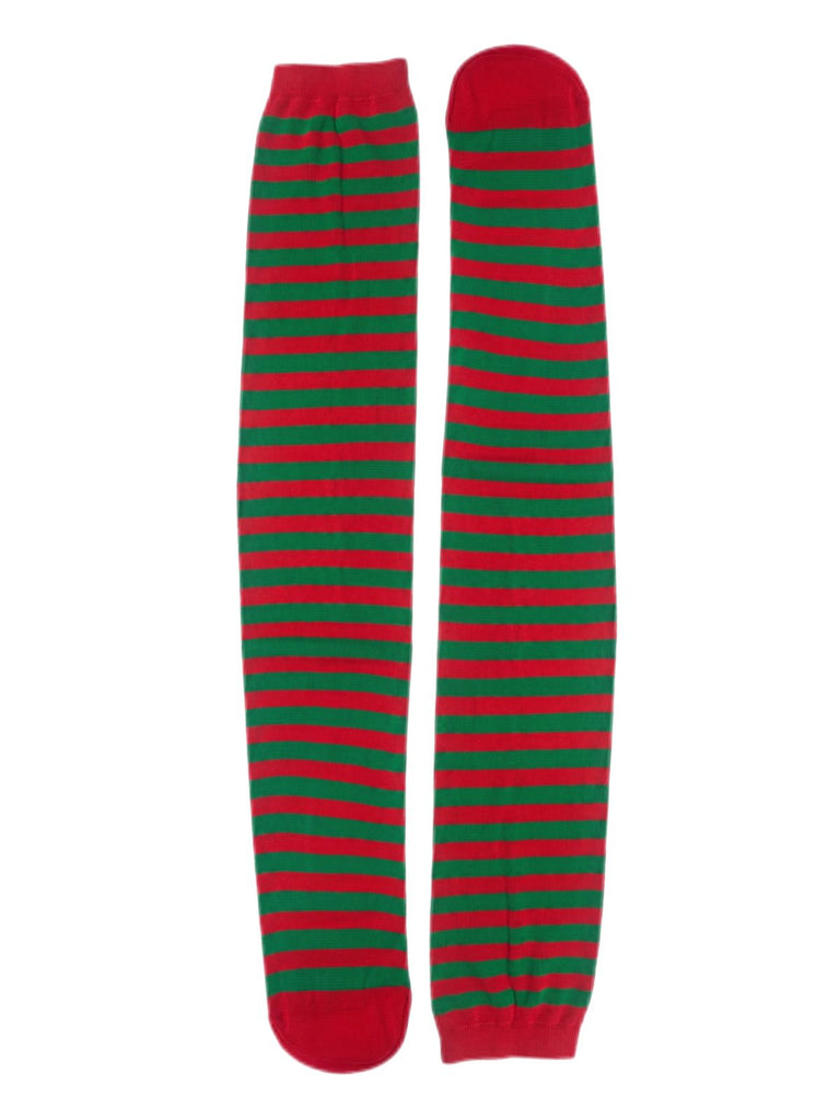 Ensemble costume de lutin de Noël vert en velours à grelots et ceinture Années 1940 - 6