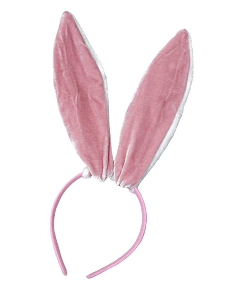 Ensemble déguisement de lapin rose, robe bustier en velours et fourrure années 1950 - 4