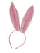 Ensemble déguisement de lapin rose, robe bustier en velours et fourrure années 1950 - 4