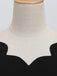 Robe évasée d’Halloween à imprimé et col pétale avec ceinture années 1950