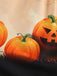 Robe évasée Halloween à citrouilles, chauves-souris et nœud à l’encolure années 1950 - 6