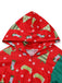 Combinaison de Noël à manches longues et imprimé cheminée Années 1950 - 7