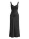 Robe longue en dentelle à bretelles larges et fronces années 1930 - 1