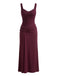 Robe longue en dentelle à bretelles larges et fronces années 1930 - 3