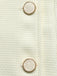 Robe courte beige ajustée à poignets plissés et boutons années 1960 - 6