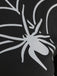 Robe évasée d’Halloween à imprimé toiles d’araignée et citrouilles années 1950