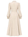 [Prévente] Trench beige à double boutonnage et manches bouffantes Années 1940 - 3
