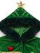 Robe verte à capuche en forme de sapin de Noël Années 1950 - 4