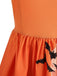 Robe évasée en dentelle à imprimé Halloween années 1950