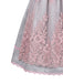 Ensemble 3PCS top court en dentelle, robe rose et tablier floral années 1950