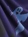 Robe évasée Halloween à maison hantée et col festonné années 1940 - 10