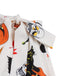 Robe d’Halloween à citrouilles et crânes, sans manches et ceinturée années 1950