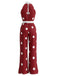 Combinaison pois sans manches encolure américaine jambes larges et ceinture années 1970