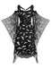Robe noire à bretelles spaghetti Halloween chauve souris des années 1950