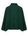 Manteau cape à revers couleur vert des années 1940